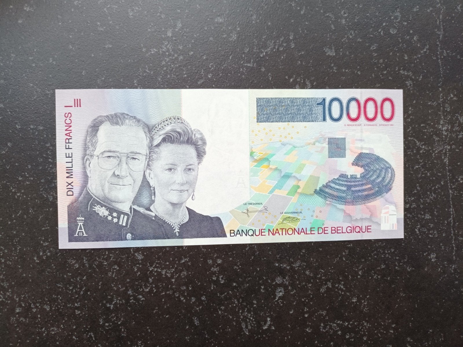 10.000 francs Albert 2 in nieuwstaat, Postzegels en Munten, Ophalen of Verzenden, Los biljet