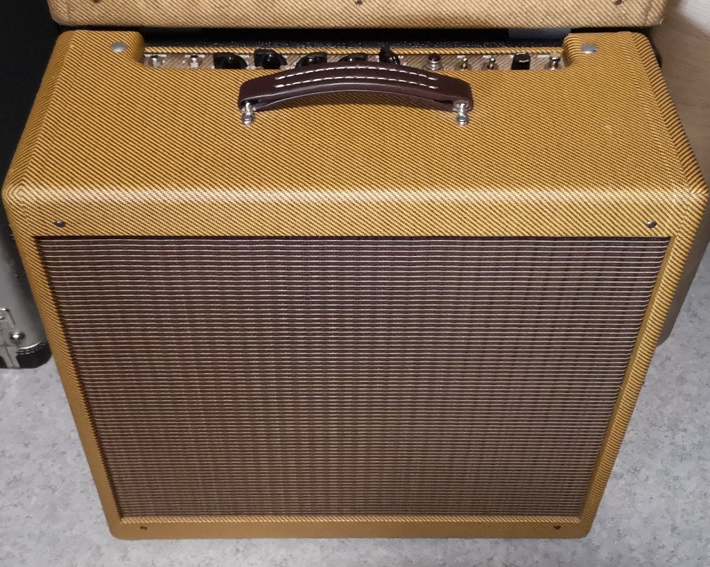 Clone Fender Tweed Pro Amp 5E5 15" Narrow Panel 1955, Enlèvement, Comme neuf, Guitare, Moins de 50 watts