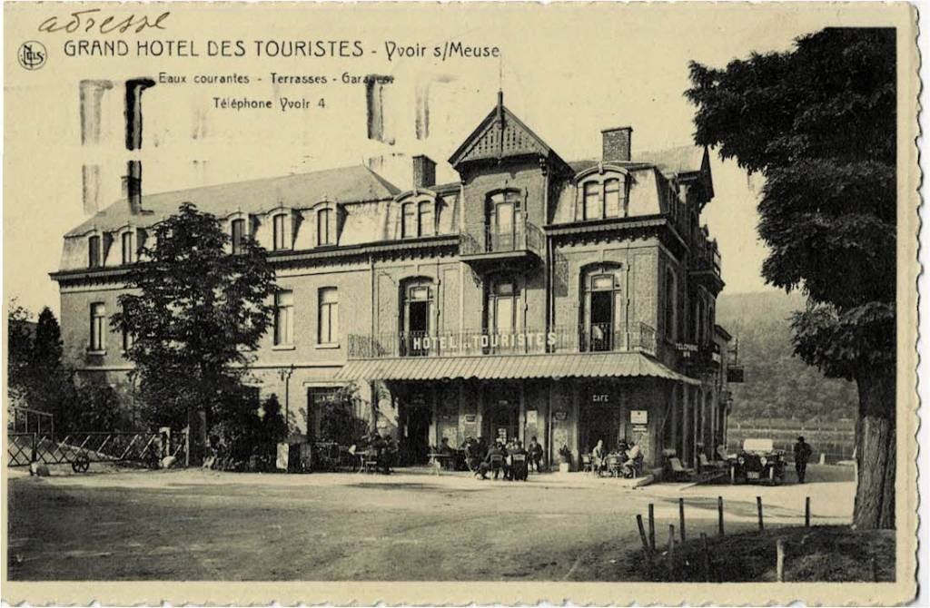 Yvoir-sur-Meuse Grand Hôtel des Touristes circulée en 1937, Verzenden, 1920 tot 1940, Gelopen, Namen