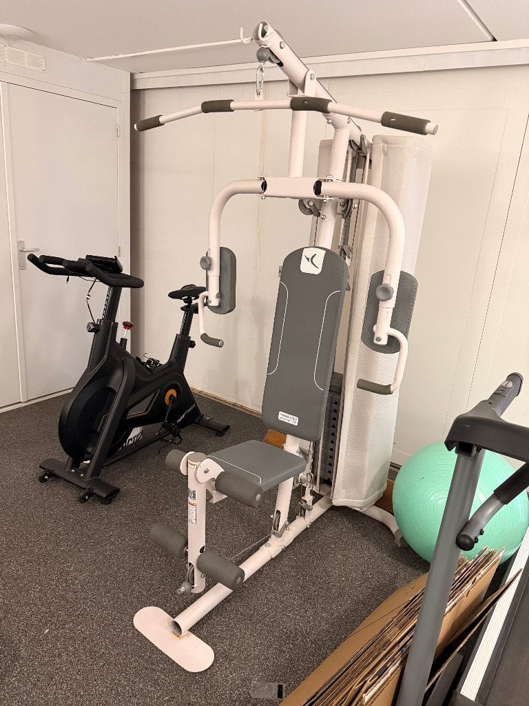 Fitness toestel voor Rug, buik, benen, borst en armen, Sport en Fitness, Fitnessapparatuur, Zo goed als nieuw, Krachtstation, Armen