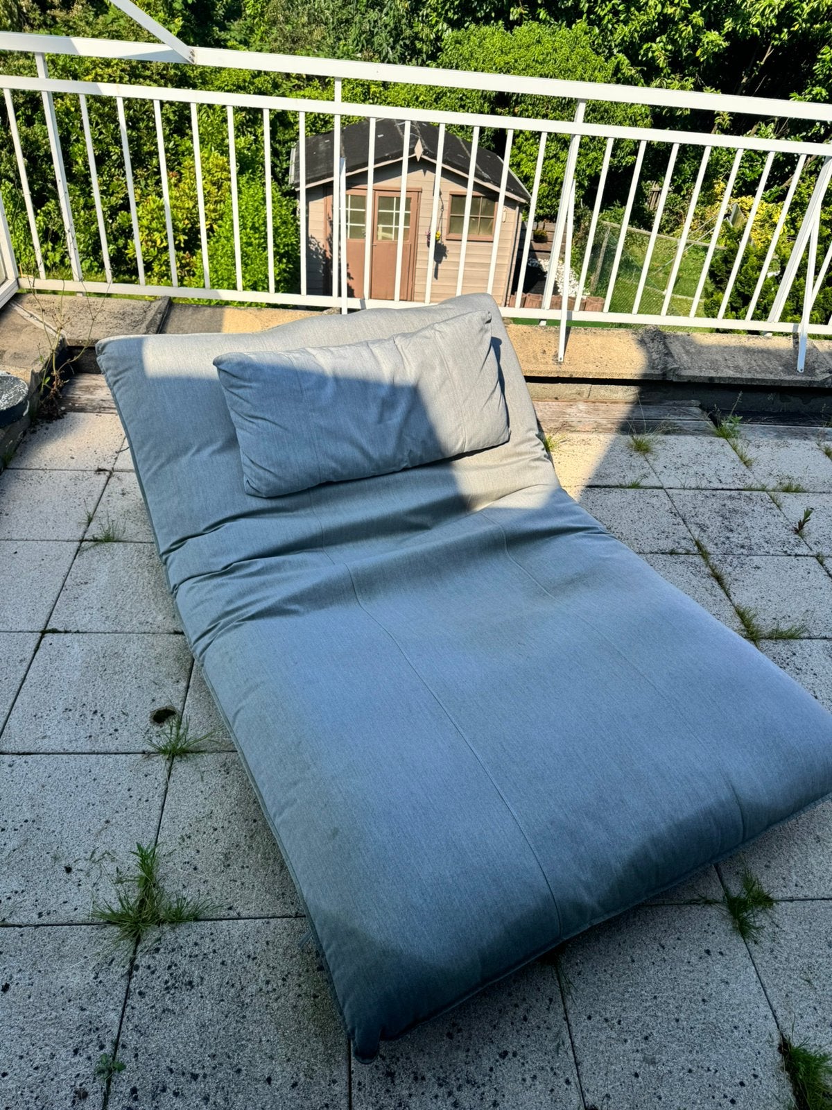 Flow Outshine Laze Chiné Daybed - Sunbrella, Ophalen, Zo goed als nieuw, Aluminium, Verstelbaar
