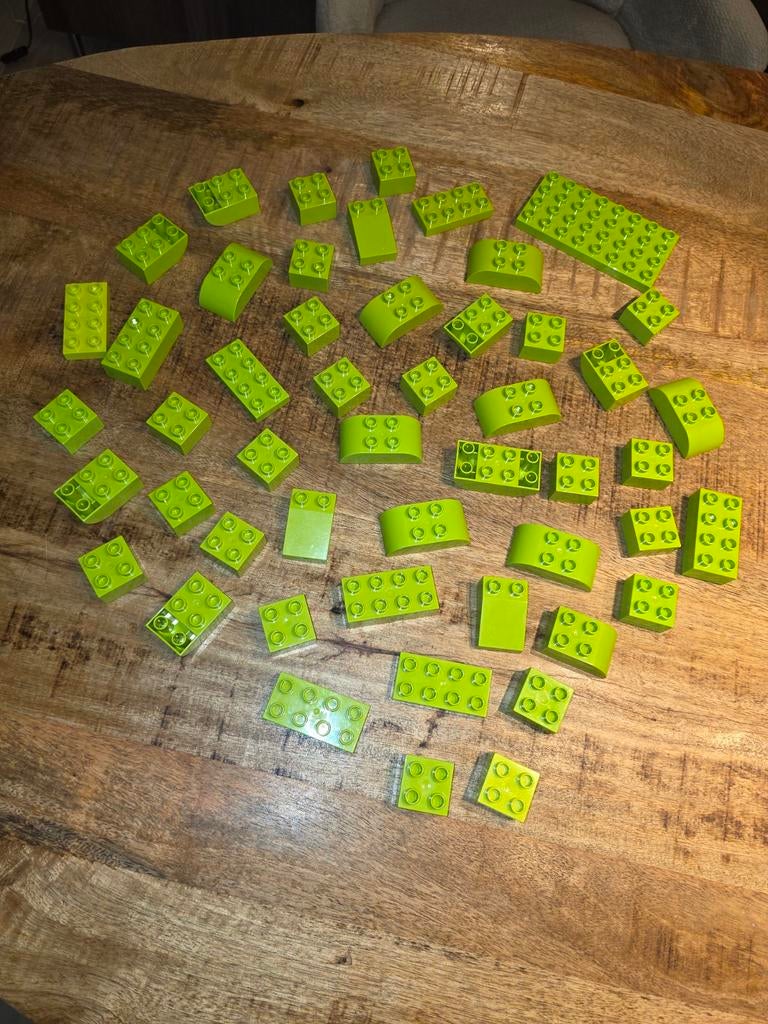 50 blocs Lego Duplo verts, Enfants & Bébés, Jouets | Duplo & Lego, Enlèvement ou Envoi, Duplo