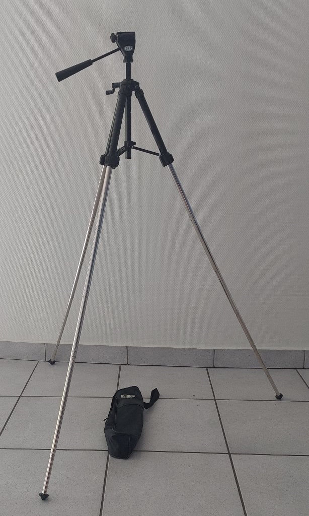 Camerastatief BILORA 491, TV, Hi-fi & Vidéo, Photo | Trépieds & Rotules, Bilora, Enlèvement, Utilisé, Stabilisation sur 3 axes