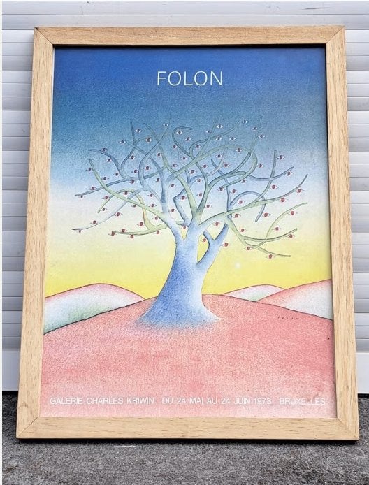 Lithographie de jean michel folon, Antiek en Kunst, Kunst | Litho's en Zeefdrukken, Ophalen of Verzenden, Lithografie