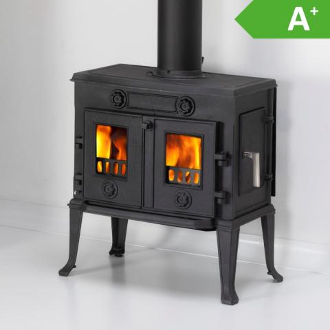 Gietijzeren Houtkachel Acturus II SHOWROOMMODEL, Hout, Zwart, Nieuw, Ophalen of Verzenden