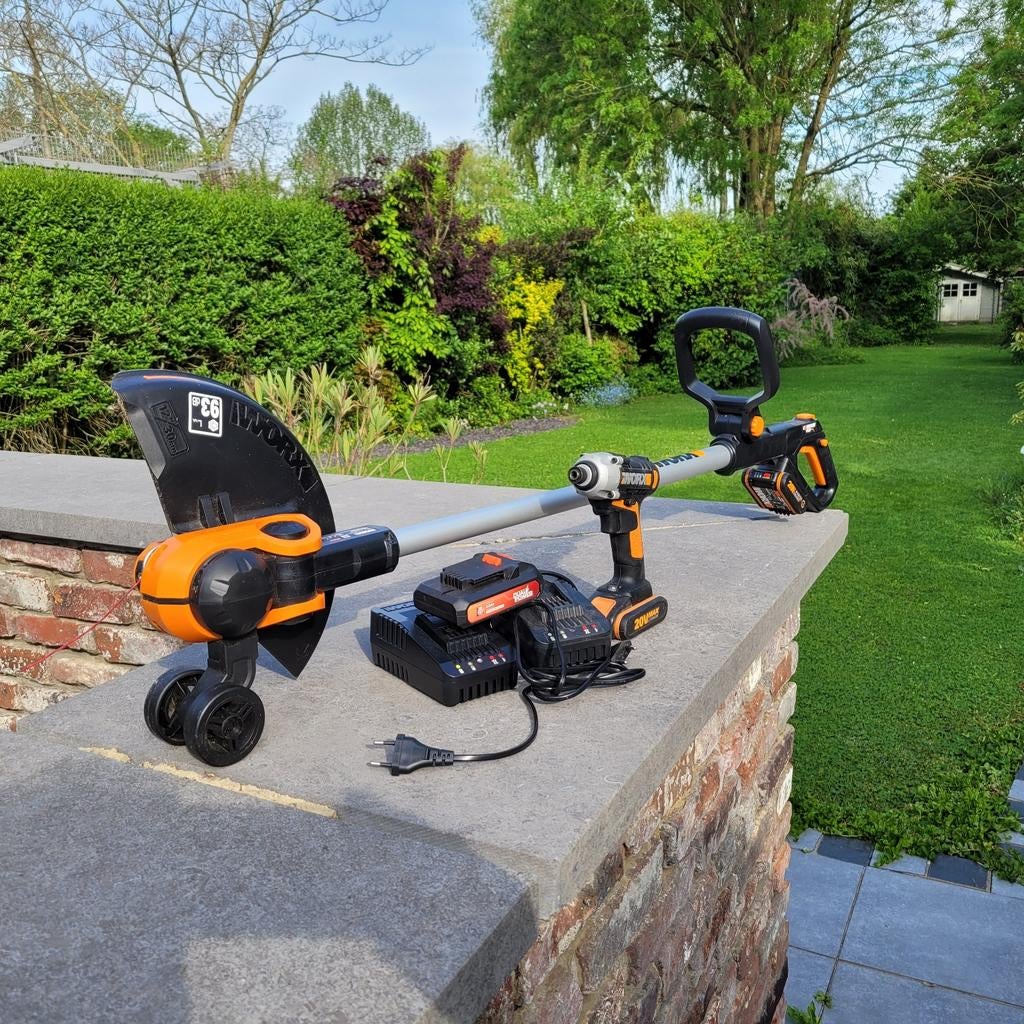 A.V. coupe bordure Worx WG163E avec batt fournie et charg, Ophalen