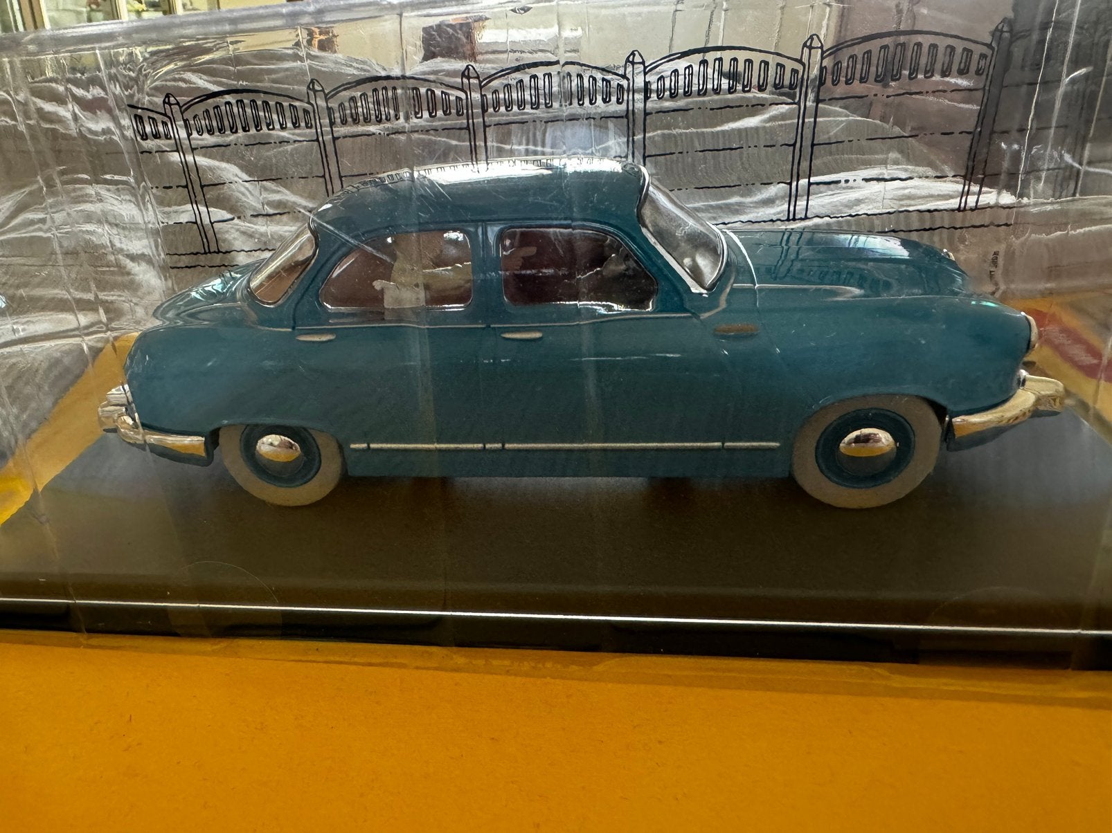 Kuifje auto 1:24 de panhard dyna uit cokes jn stock nr 30, Verzamelen, Ophalen of Verzenden, Kuifje, Zo goed als nieuw