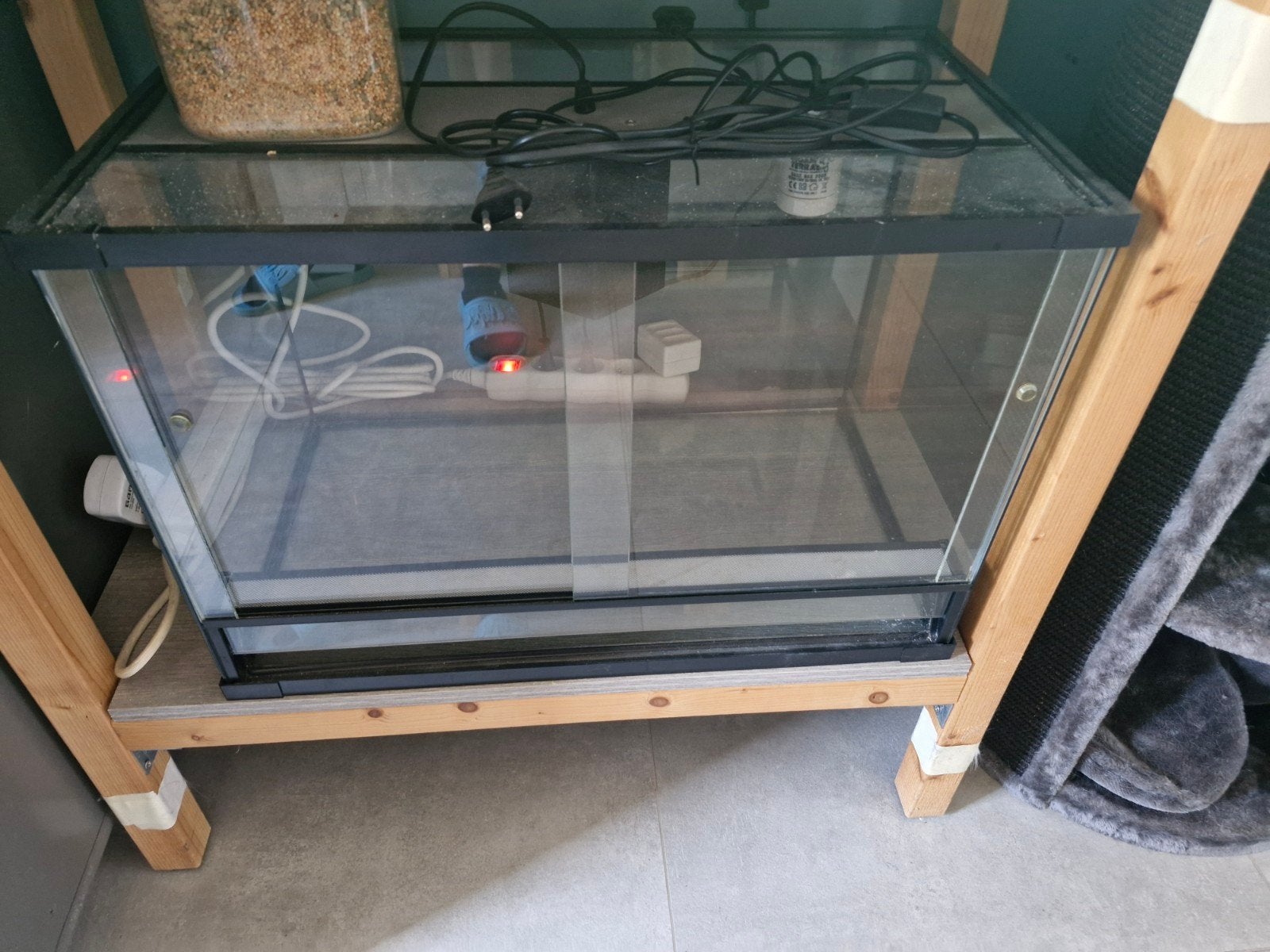 terrarium, Ophalen