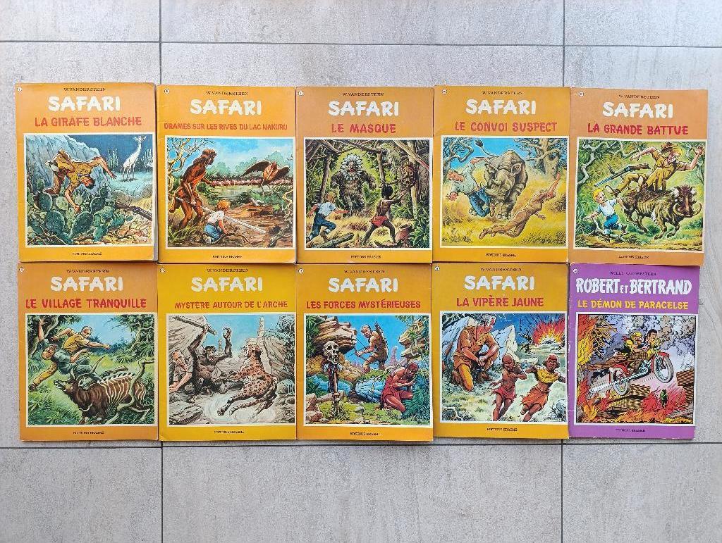 BD Safari / Robert et Bertrand, Livres, BD, Plusieurs BD, Enlèvement ou Envoi, Comme neuf, Willy Vandersteen