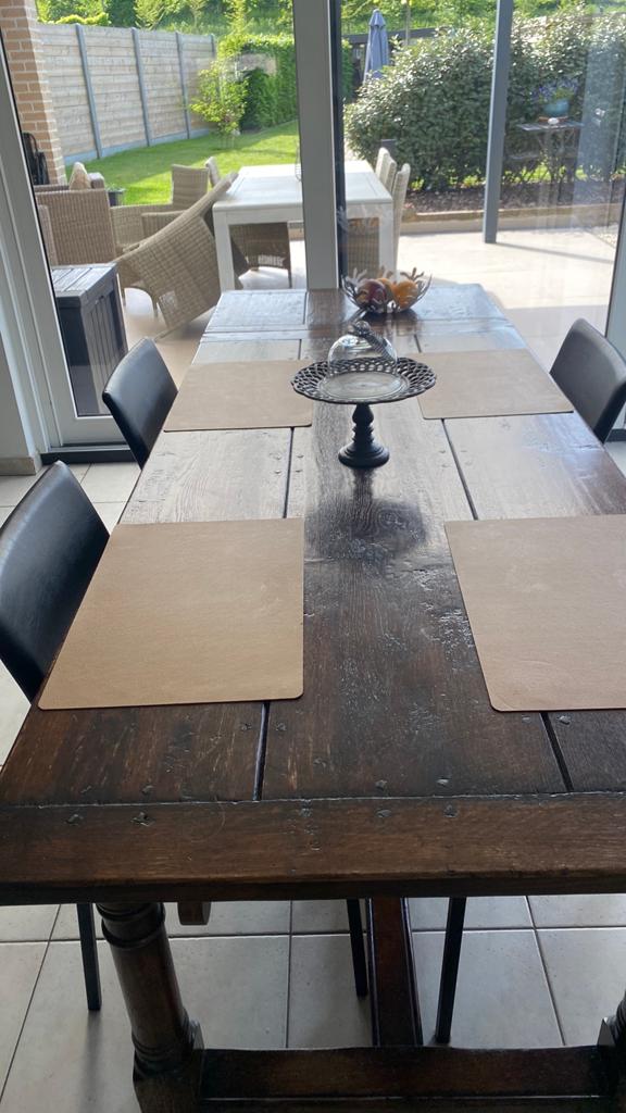 Prachtige tafel met 2 verlengstukken, Ophalen of Verzenden, Zo goed als nieuw
