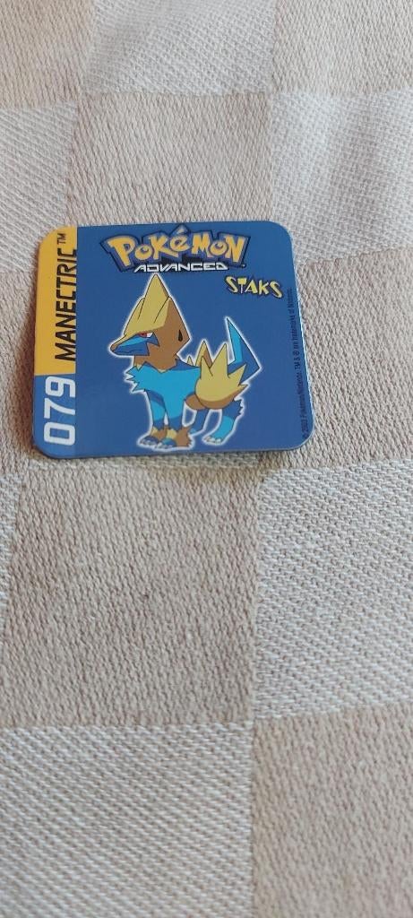 magneet speelgoed pokemon panini staks Manectric 2003, Ophalen of Verzenden, Nieuw