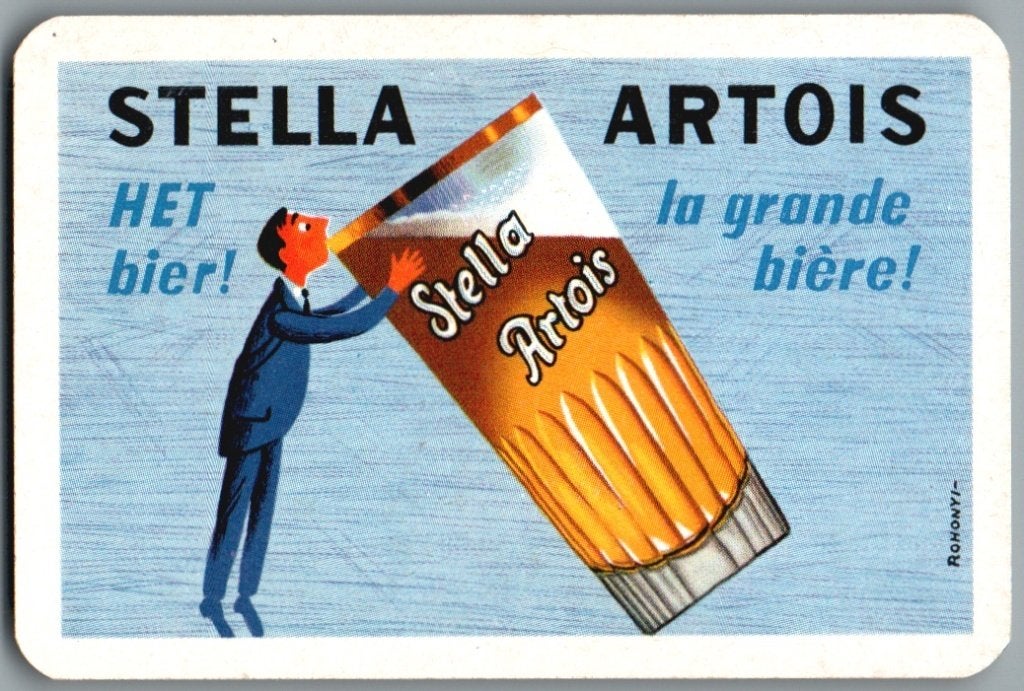 joker - J4526 - Stella Artois, Verzamelen, Speelkaarten, Jokers en Kwartetten, Verzenden, Zo goed als nieuw, Joker(s)