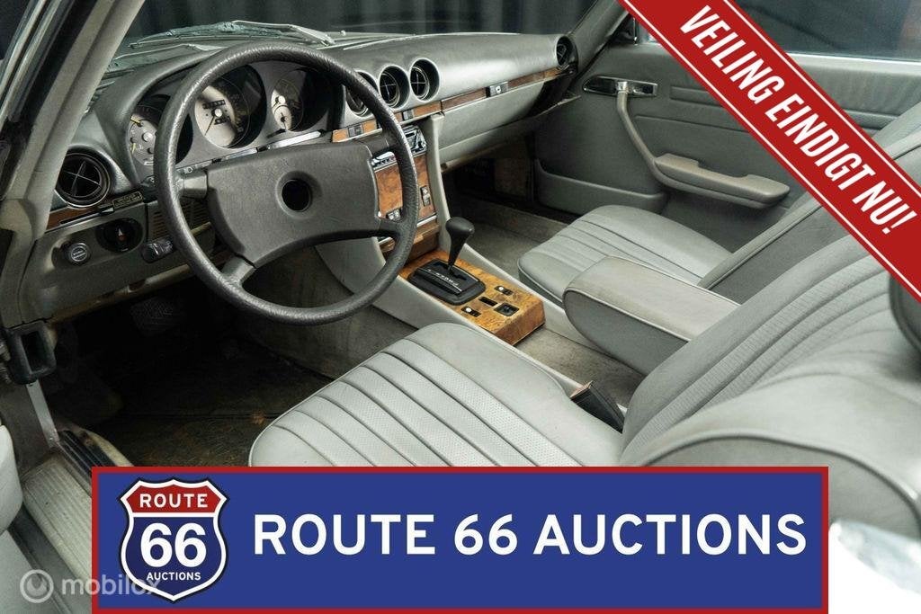 Mercedes-Benz 380 SL | 1982 | Route 66 Auctions, Zwart, Mercedes-Benz, Bedrijf, Handgeschakeld