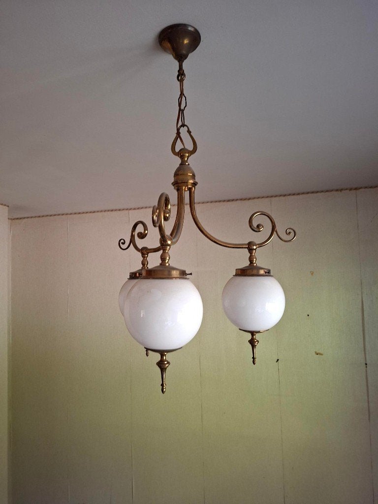 Retro hanglamp 1950, Ophalen