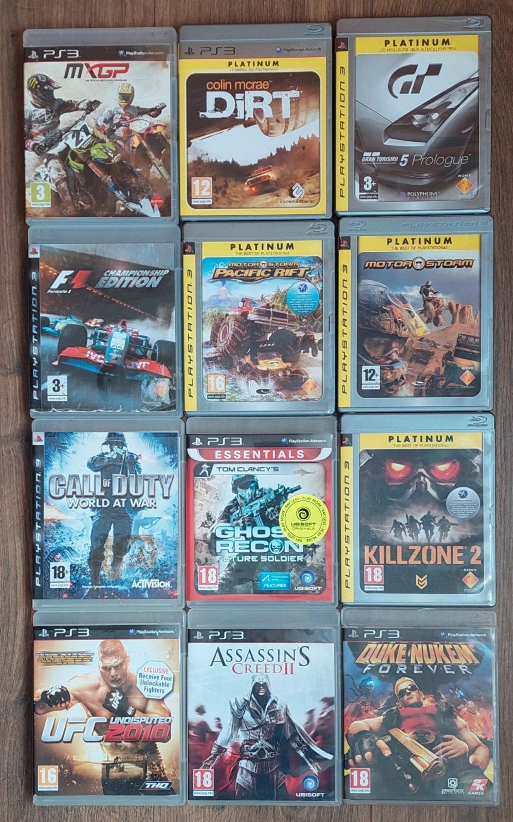 lot de 12 jeux playstation 3 pour 20 € ( pas a l unite)
