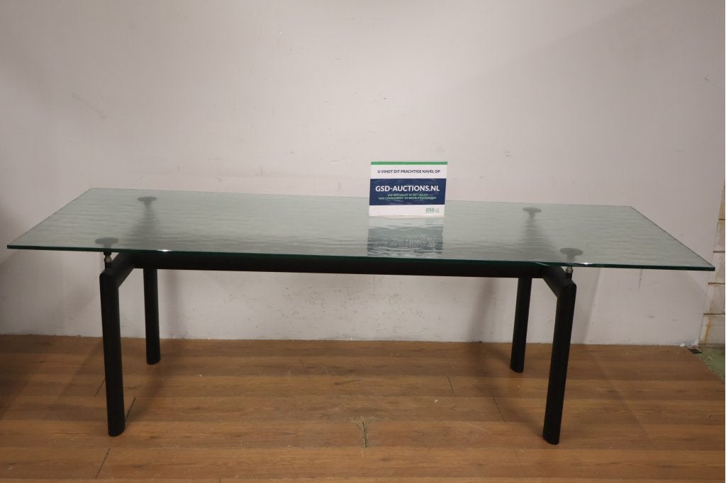 Iconische Cassina LC6 'Table tube d'avion' eettafel, Ophalen of Verzenden