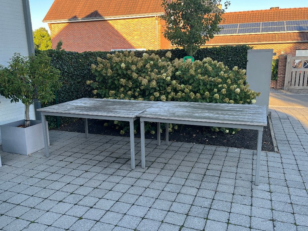 Tuintafel 150 cm X 110 cm (2 stuks), Tuin en Terras, Ophalen, Gebruikt, Rechthoekig, Overige materialen