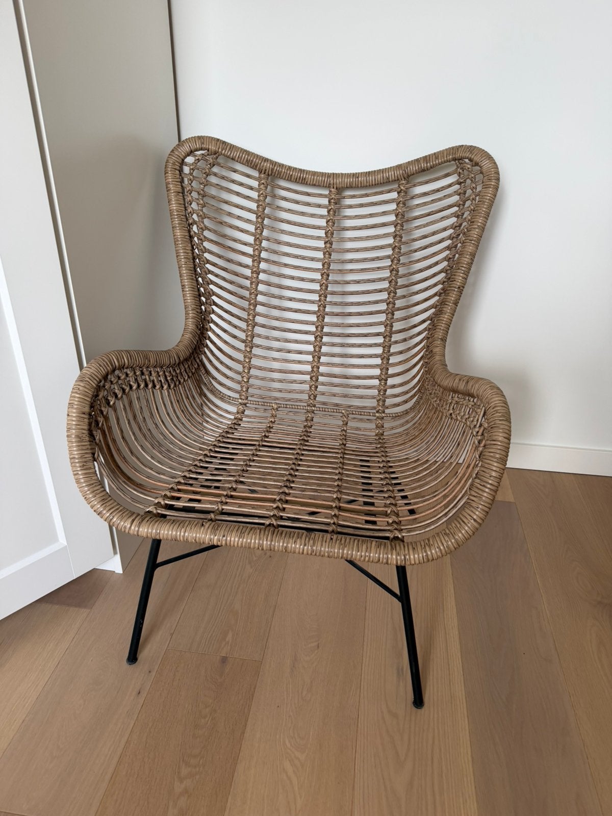 Loungestoel (rotan look), Ophalen, Zo goed als nieuw