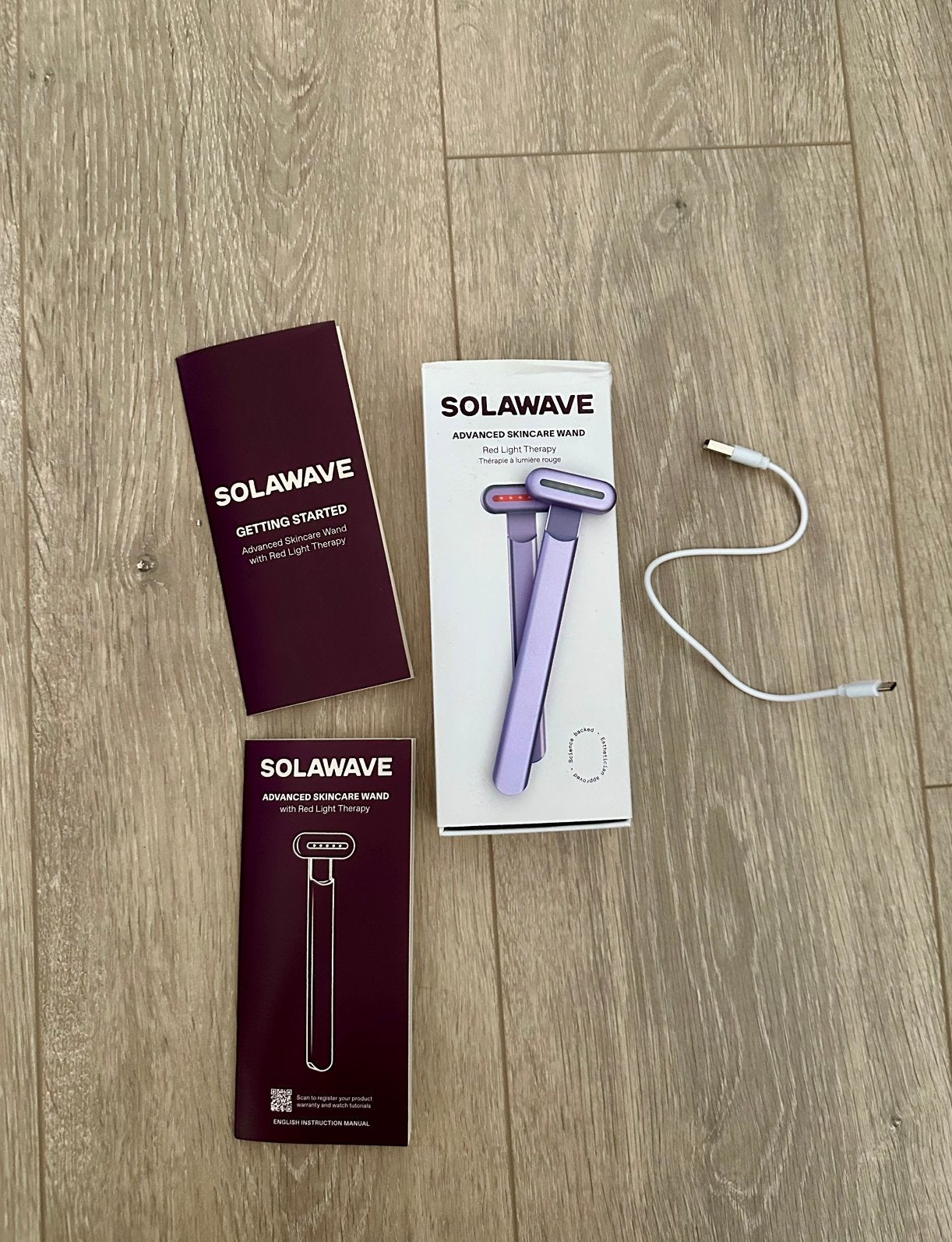 Baguette de soin 4 en 1 avec luminothérapie rouge, Envoi, Comme neuf, Tout le visage, Soins