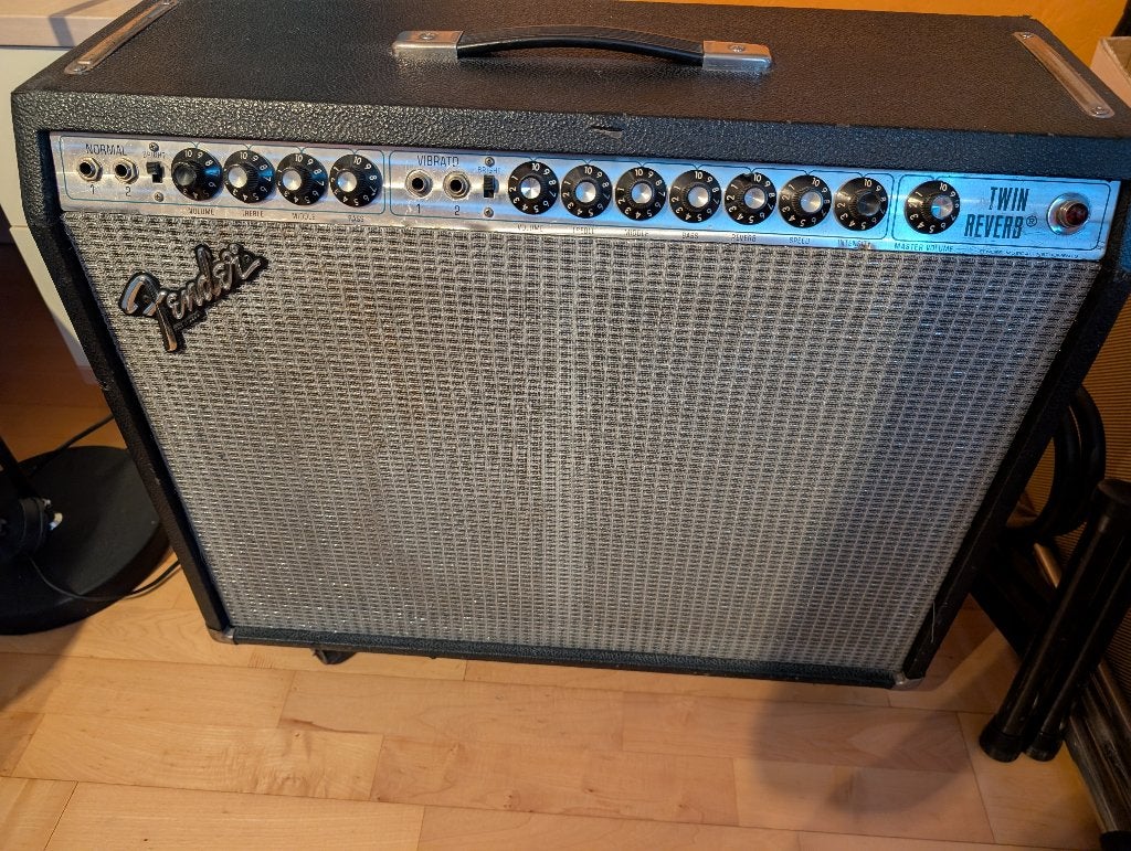 Fender Twin Reverb Silverface 135W 1980, Muziek en Instrumenten, Ophalen, Gebruikt, Gitaar, 100 watt of meer