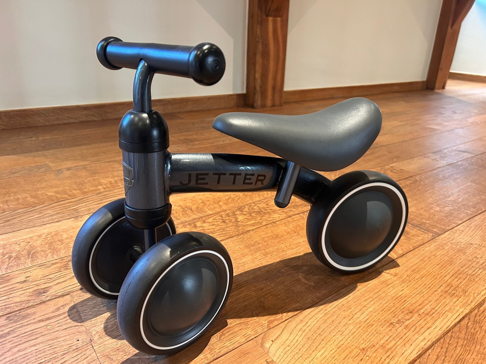 Loopfiets mini Jetter grijs nieuwstaat Knokke Cycles Lampo, Ophalen, Nieuw, Loopfiets