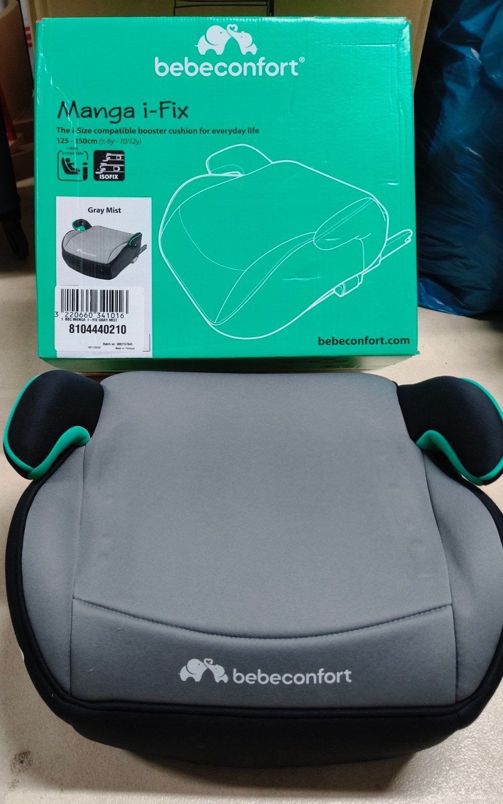 Bébé Confort Manga i-Fix zitverhoger – ISOFIX – Gray Mist, Kinderen en Baby's, Ophalen, Isofix