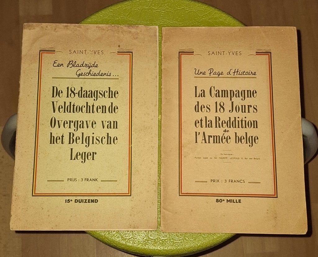 WO2 De 18daagsche Veldtocht Overgave Belgische Leger 1940, Verzamelen, Militaria | Tweede Wereldoorlog, Overige soorten, Boek of Tijdschrift