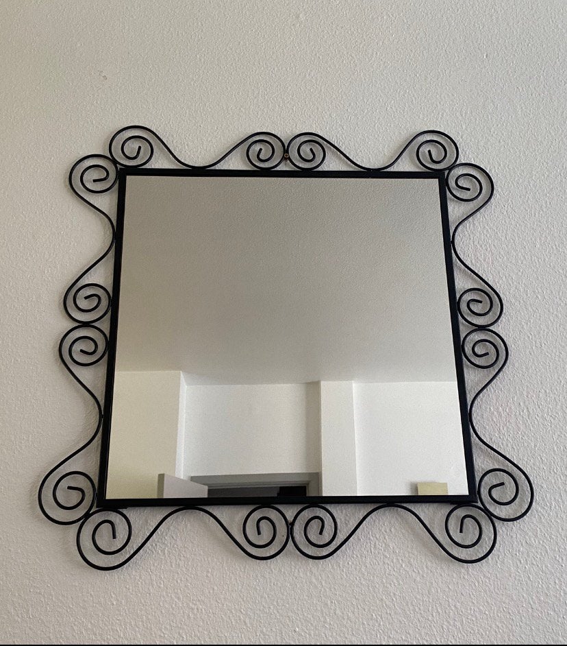Miroir fer forgé, Maison & Meubles, Enlèvement, Comme neuf