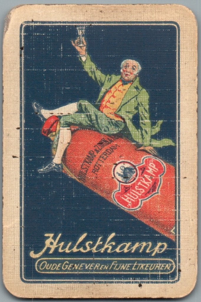 speelkaart - LK15286 - Hulstkamp, Verzamelen, Speelkaarten, Jokers en Kwartetten, Gebruikt, Speelkaart(en), Verzenden