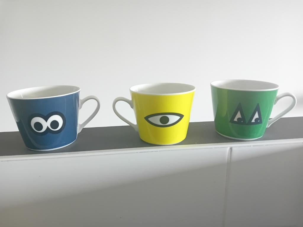 Ikea "Glodande" drinkbekers (Walter van Beirendonck)., Huis en Inrichting, Keuken | Servies, Ophalen