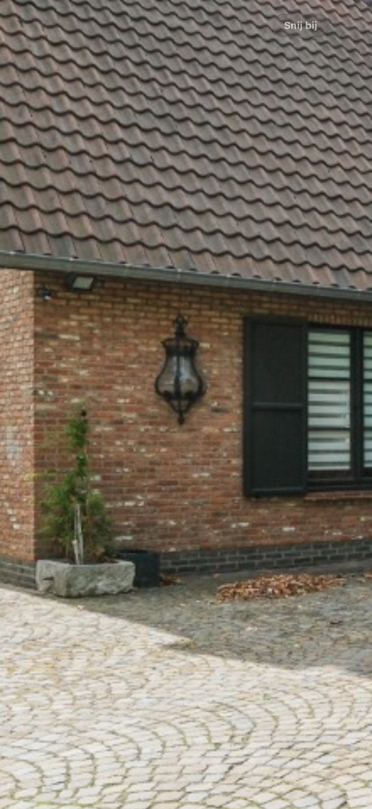 Antieke buiten lamp, Enlèvement