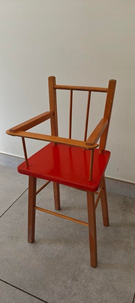 Vintage houten poppenstoeltje, Antiek en Kunst, Ophalen