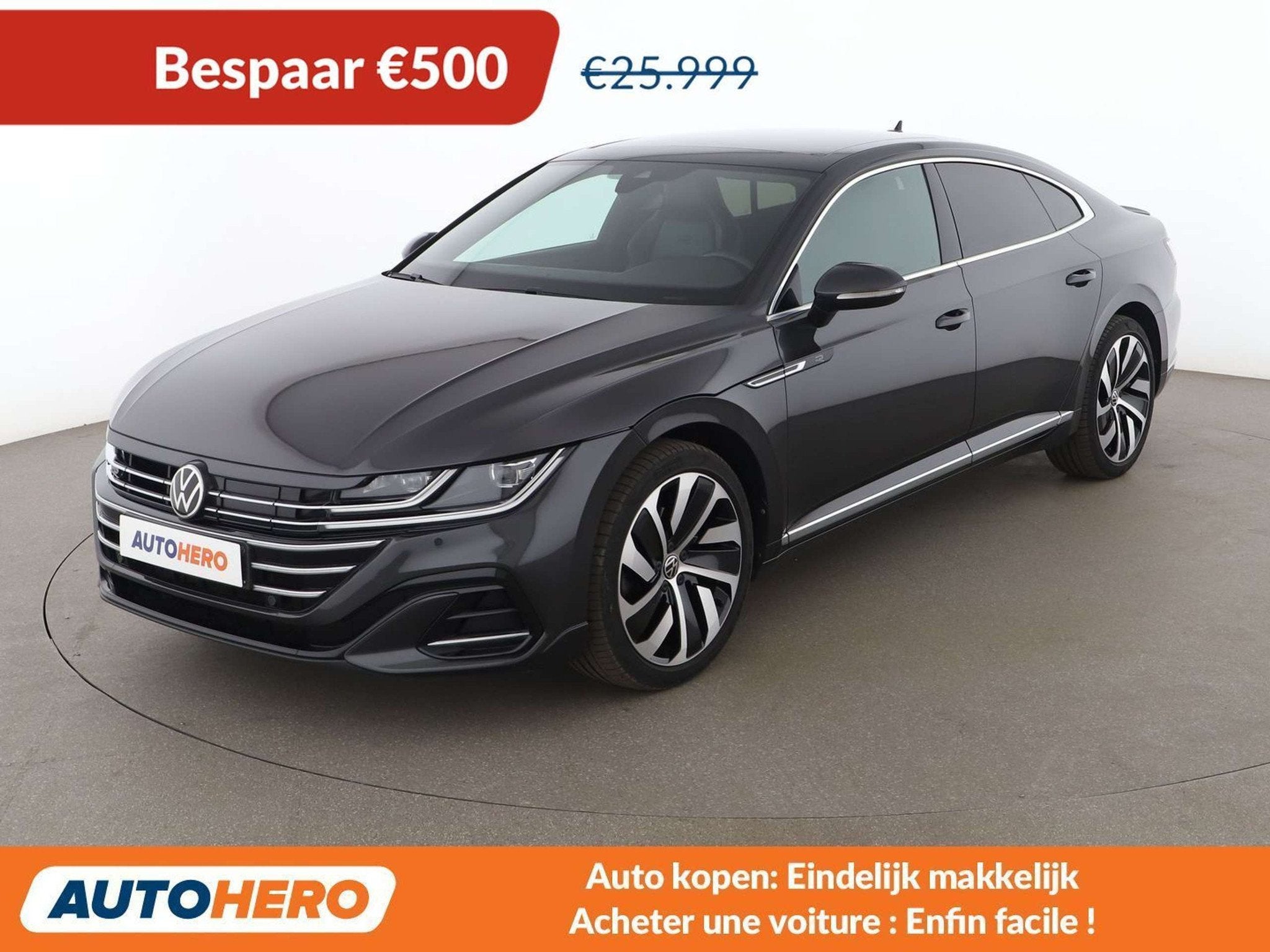 Volkswagen Arteon 1.4 eHybrid R-Line (automatique), Autos, Euro 6, Noir, Automatique, Phares entièrement LED