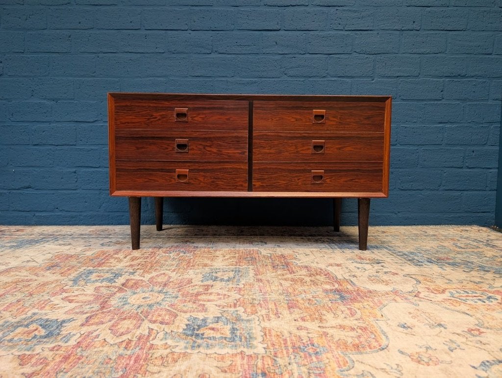 Vintage lage ladekast, Brouer Møbelfabrik, jaren 60, Ophalen, Huis en Inrichting