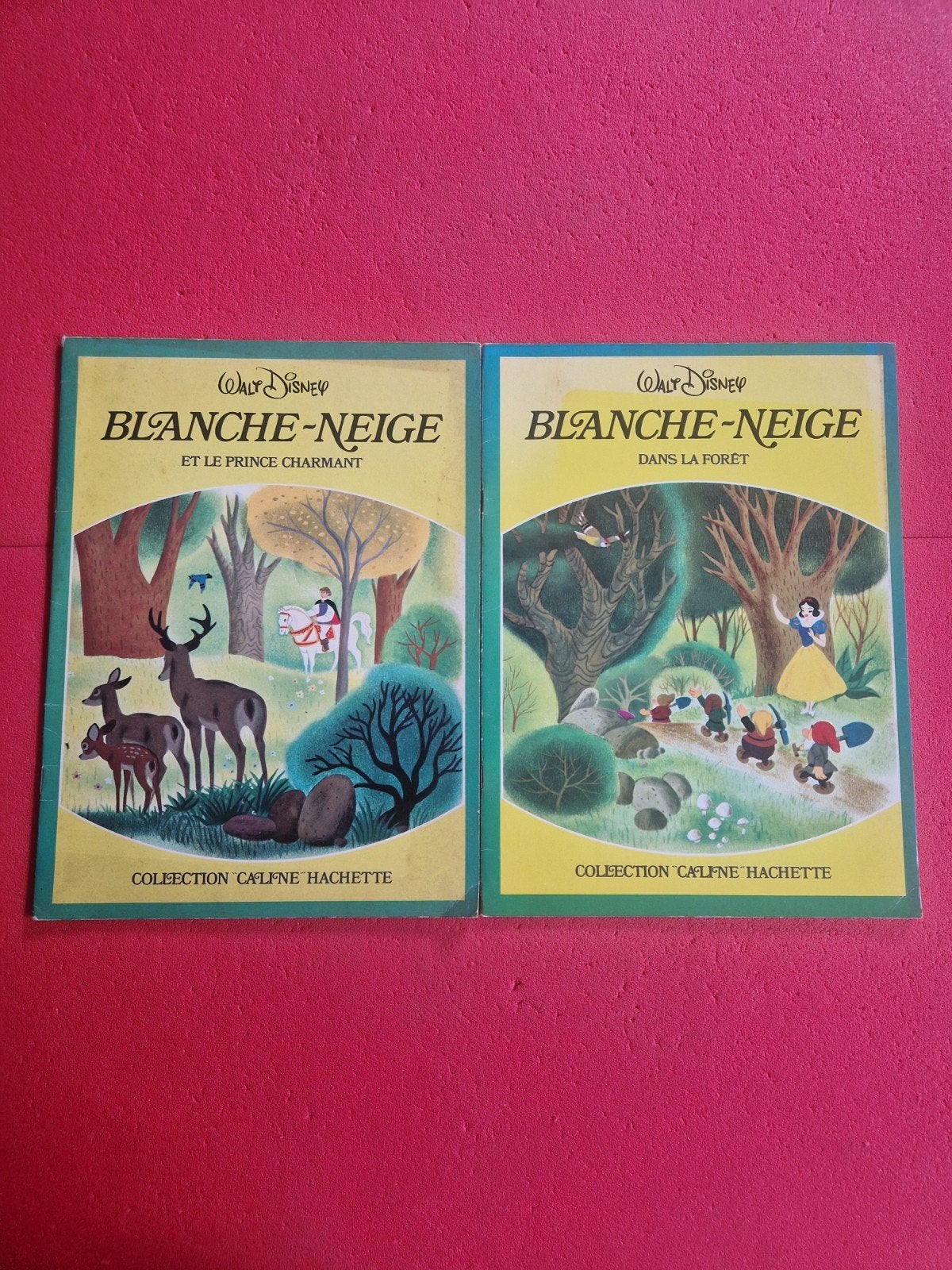 lot de 2 livres walt Disney blanche neige (1973), Enlèvement ou Envoi