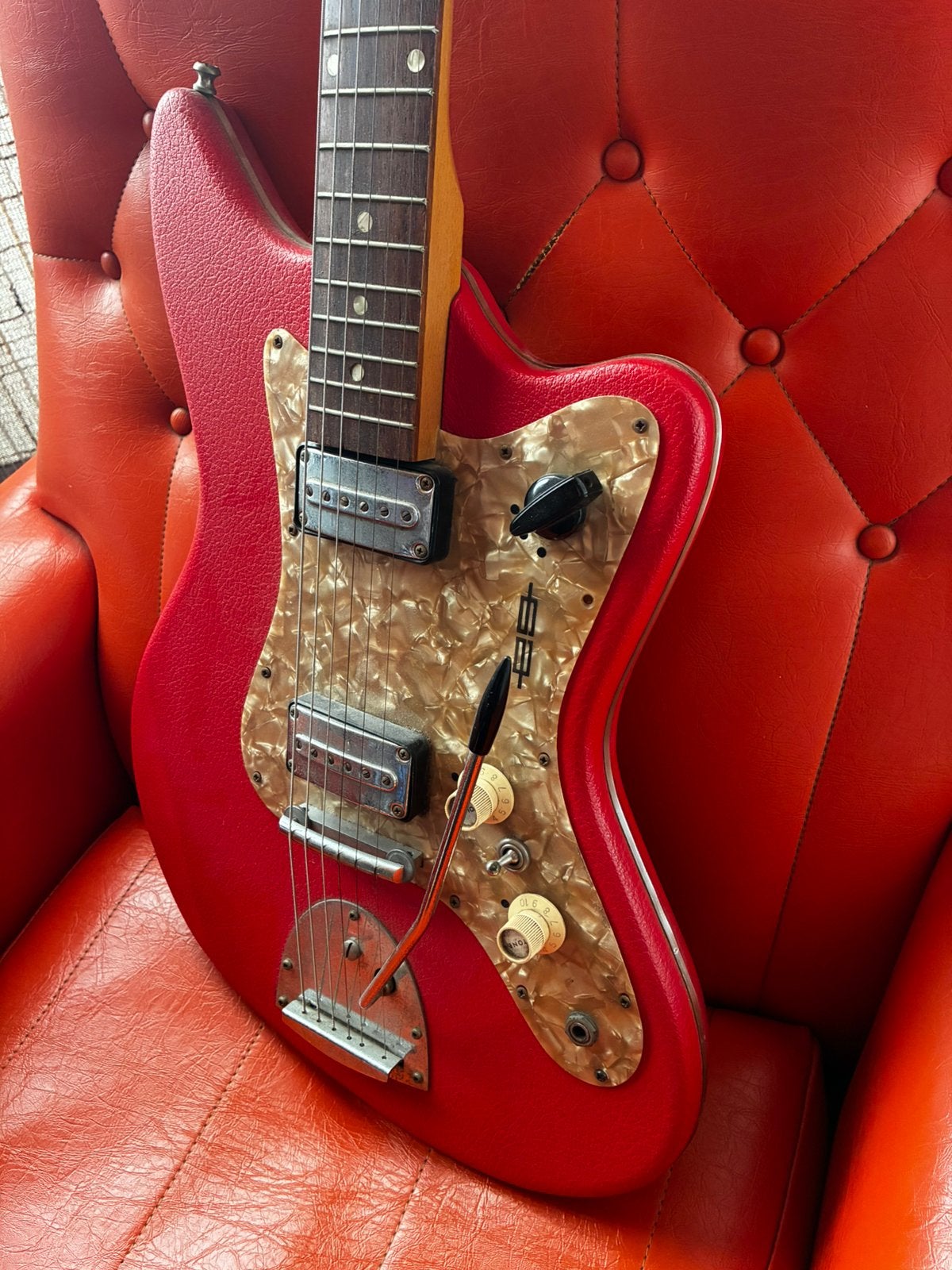 Egmond elektrische gitaar sixties, Musique & Instruments, Enlèvement, Comme neuf