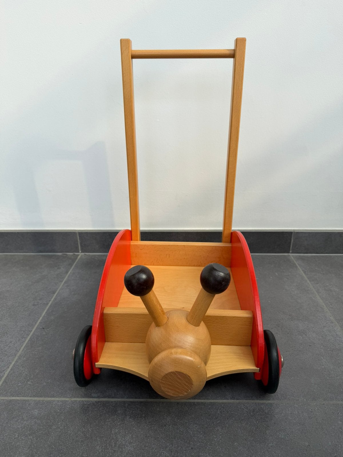 Houten loopwagentje : H 52 cm - B 33 cm, Kinderen en Baby's, Ophalen, Zo goed als nieuw