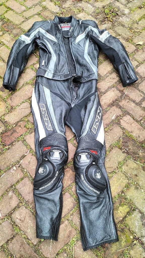 2 delig leren motorpak maat 102 IXS, Motoren, Ophalen of Verzenden, IXS, Tweedehands, Heren