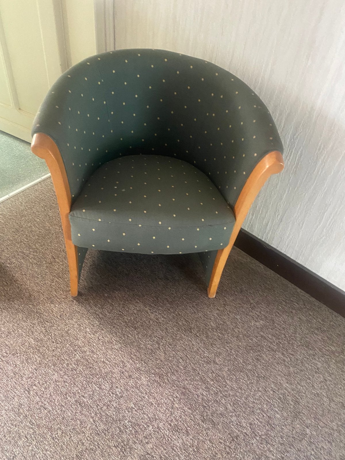 Mooie vintage zetel volledig in orde, Ophalen, Gebruikt, Minder dan 75 cm, Vintage