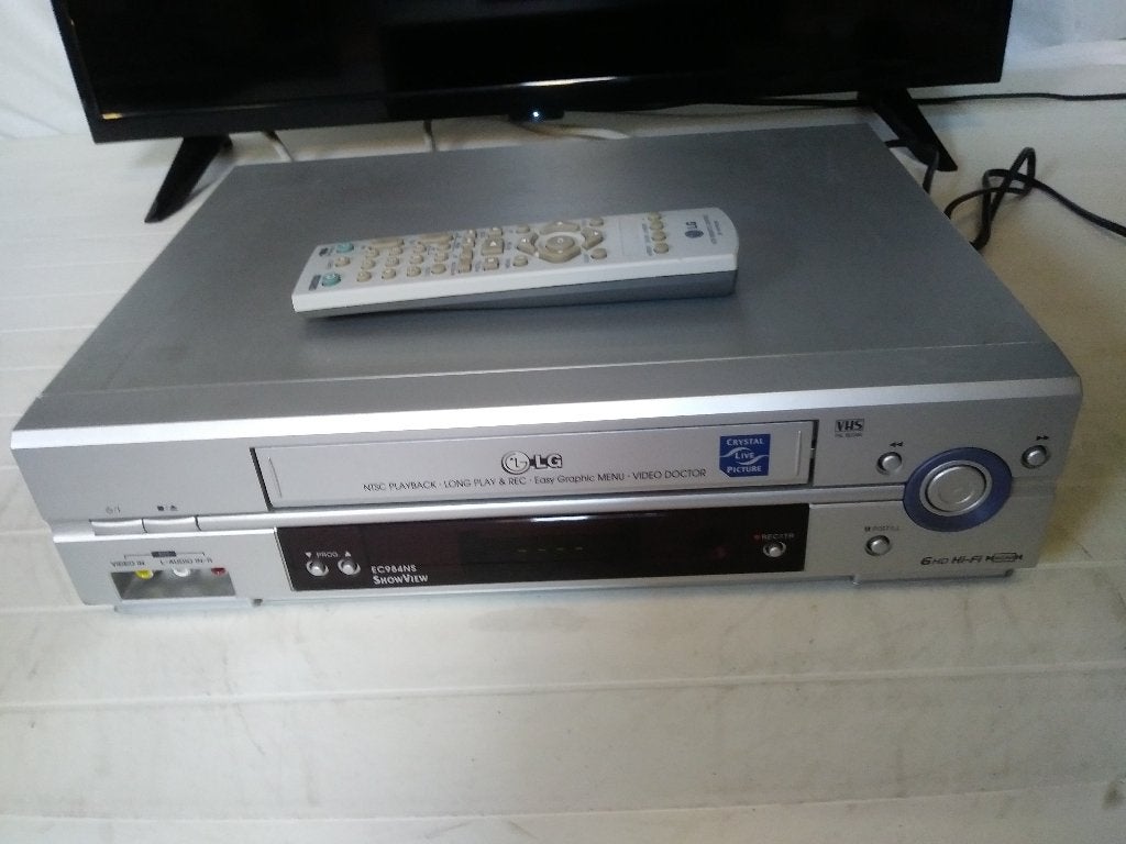LG EC-984 HiFi stereo, 6-kops, videorecorder, Audio, Tv en Foto, Videospelers, Gebruikt, VHS-speler of -recorder, Ophalen of Verzenden