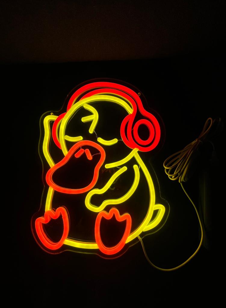 Lampe au néon Psy Duck, Enlèvement ou Envoi, Neuf, Table lumineuse ou lampe (néon)