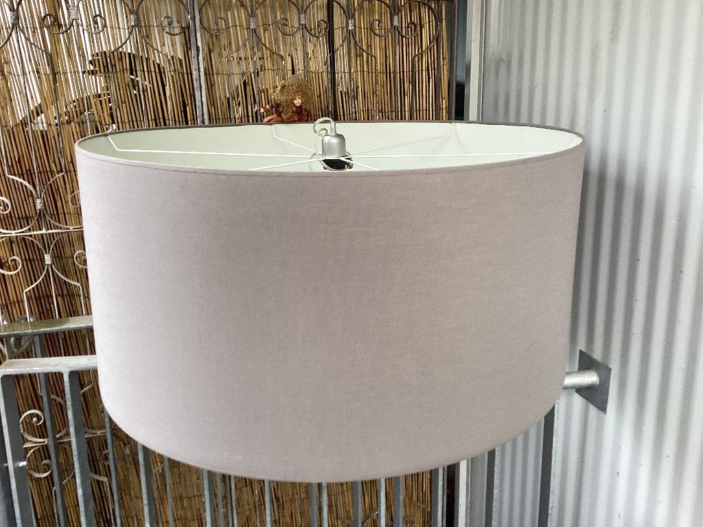 Lustre suspension design brun cacao-grand format 85x40 cm, Enlèvement, Comme neuf, Textile