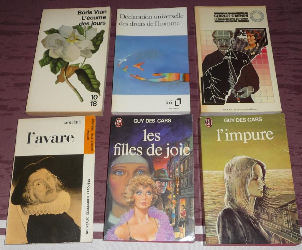 Lot de 18 livres de littérature classique, Enlèvement ou Envoi, Utilisé
