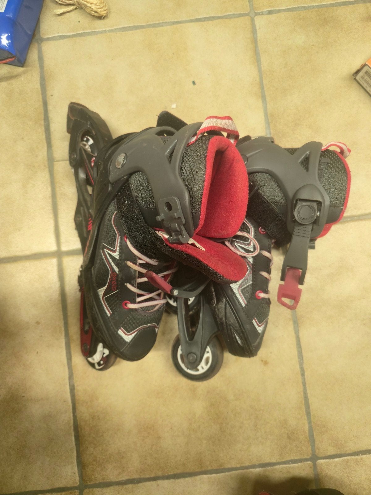 ️ patins à roulettes alignées, Enlèvement, Utilisé, Enfants, Rollers 4 roues en ligne