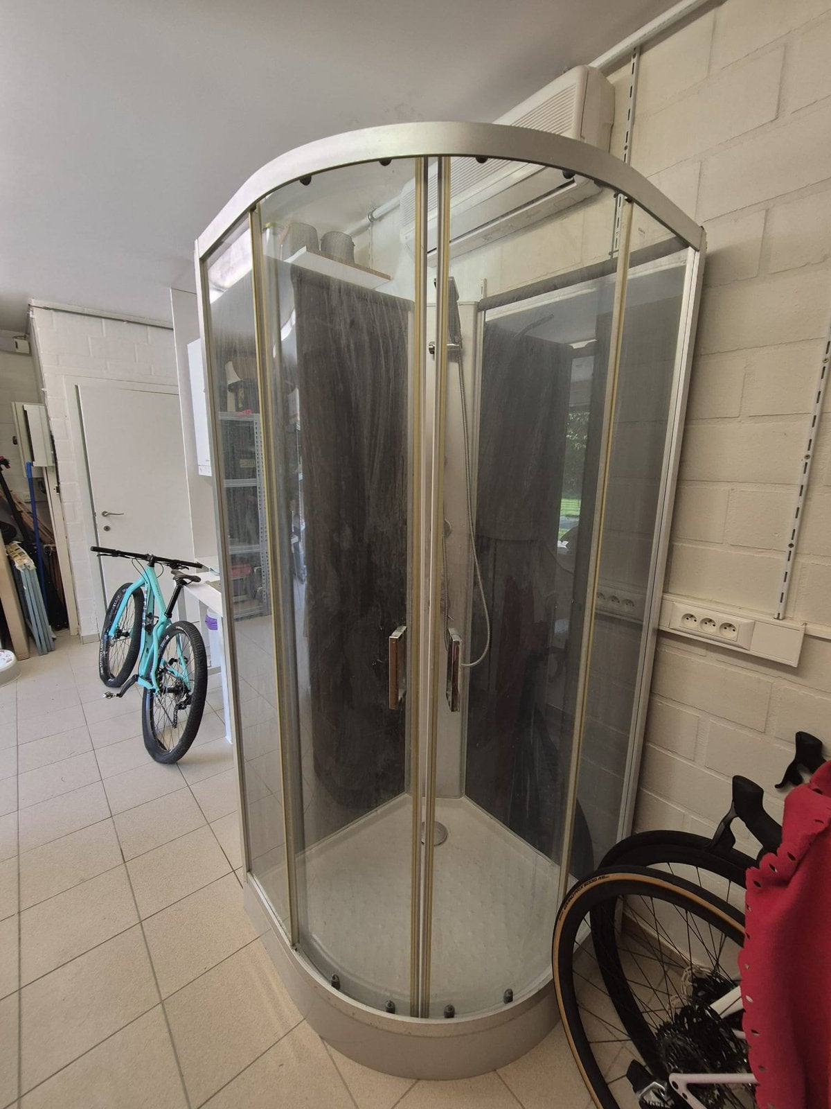 Ruime opbouw douchecabine Allibert, Huis en Inrichting, Badkamer | Complete badkamers, Ophalen, Gebruikt