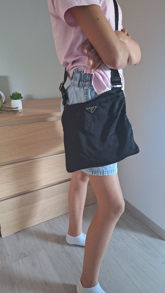Prada schoudertas, Ophalen, Zo goed als nieuw, Zwart, Overige merken