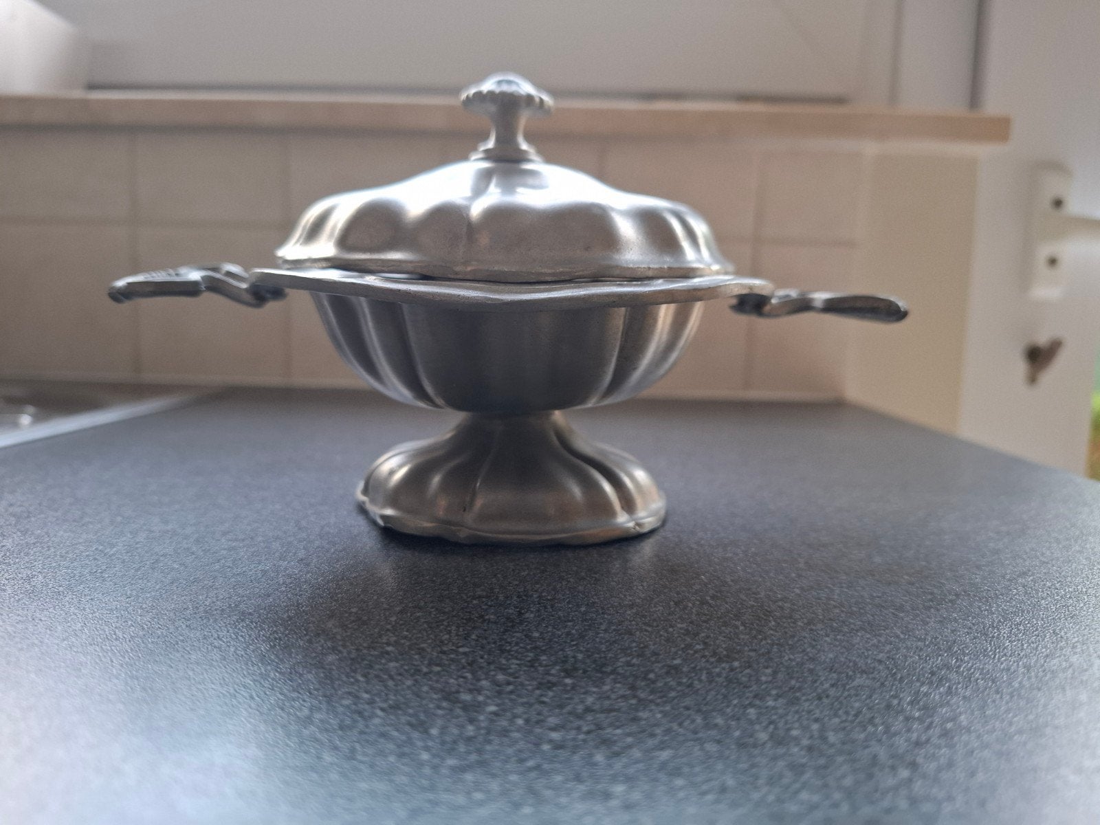 potje met deksel, Antiek en Kunst, Antiek | Tin, Ophalen