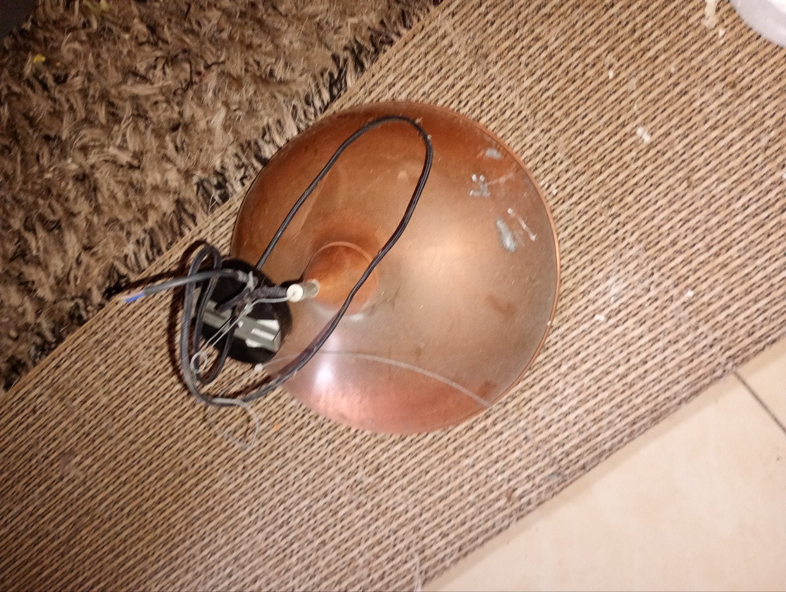 fabriek lamp koper, Ophalen