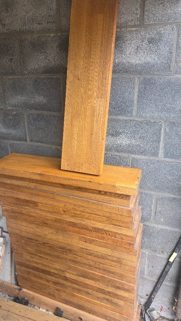eiken trap, Ophalen, Zo goed als nieuw, Trap, 4 meter of meer