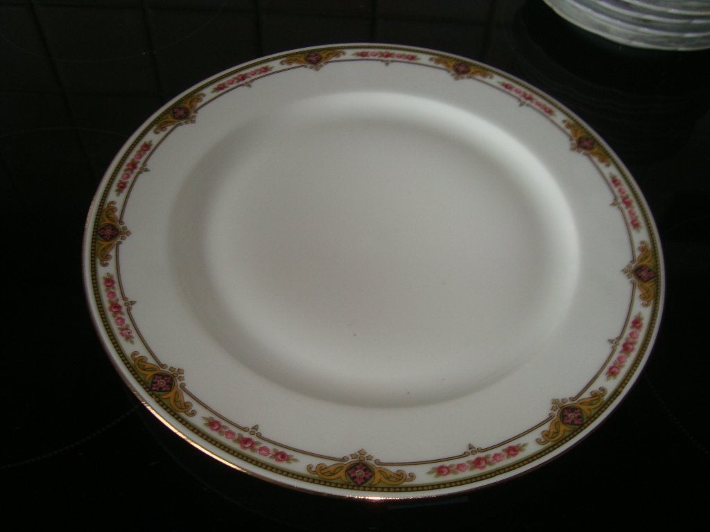 6 Platte borden in Limogesporselein., Antiek en Kunst, Ophalen